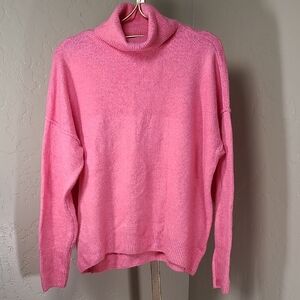 Vince Camuto Vibrant Pink Turtleneck Sweater